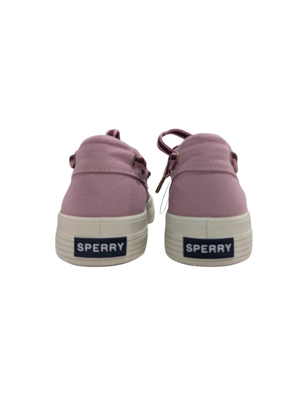 Sperry Mauve Pink Boat Shoes Women 3 Canvas Lace Up Memory Foam Casual - Picture 4 of 6
